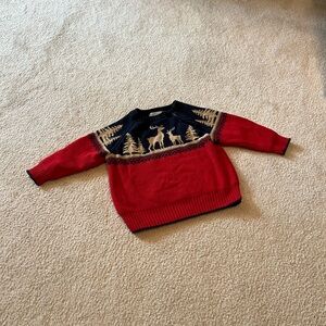 Red and Navy Reindeer Sweater
